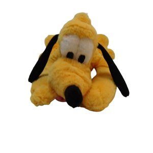 Disney Parks Disneyland Plush Pluto Dog Laying Down Stuffed Animal 11"